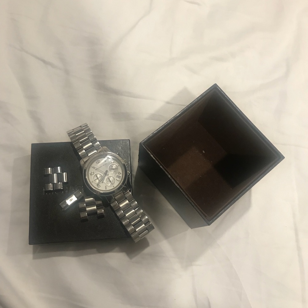 Authentic Silver Michael Kors Watch - image 6